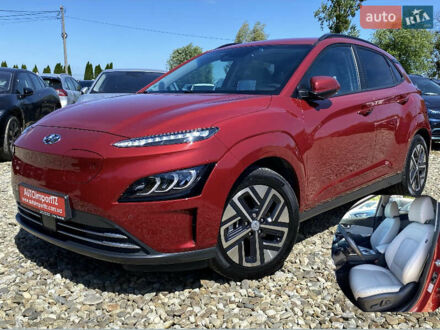 Красный Хендай Kona Electric, объемом двигателя 0 л и пробегом 52 тыс. км за 23200 $, фото 1 на Automoto.ua