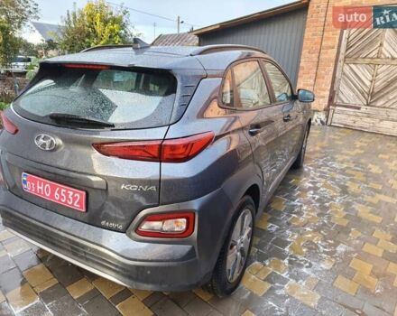 Серый Хендай Kona Electric, объемом двигателя 0 л и пробегом 121 тыс. км за 16000 $, фото 3 на Automoto.ua