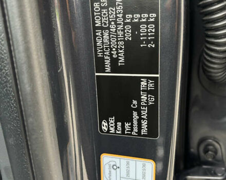 Сірий Хендай Kona Electric, об'ємом двигуна 0 л та пробігом 52 тис. км за 16450 $, фото 30 на Automoto.ua