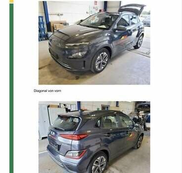 Серый Хендай Kona Electric, объемом двигателя 0 л и пробегом 62 тыс. км за 21200 $, фото 3 на Automoto.ua