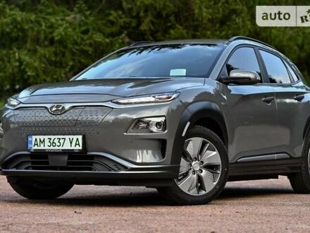 Серый Хендай Kona Electric, объемом двигателя 0 л и пробегом 89 тыс. км за 17950 $, фото 1 на Automoto.ua