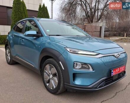 Синий Хендай Kona Electric, объемом двигателя 0 л и пробегом 107 тыс. км за 18400 $, фото 1 на Automoto.ua