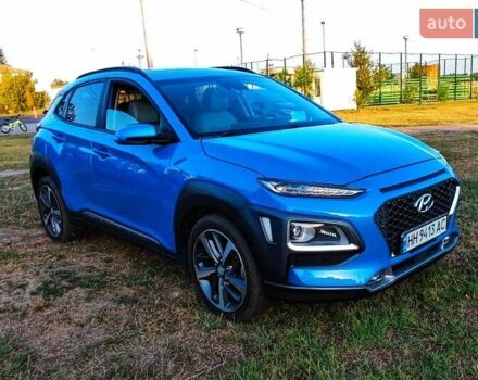 Синий Хендай Kona Electric, объемом двигателя 1.59 л и пробегом 33 тыс. км за 16900 $, фото 2 на Automoto.ua