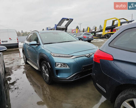 Синий Хендай Kona Electric, объемом двигателя 0 л и пробегом 38 тыс. км за 18800 $, фото 1 на Automoto.ua