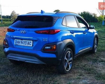 Синий Хендай Kona Electric, объемом двигателя 1.59 л и пробегом 33 тыс. км за 16900 $, фото 5 на Automoto.ua