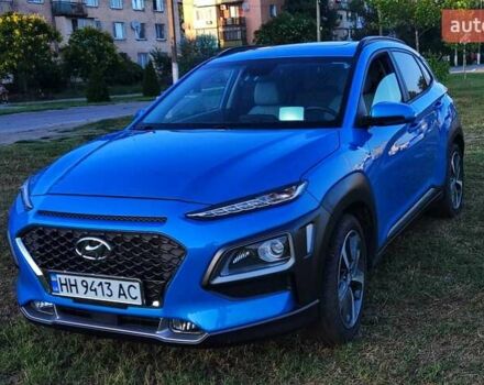 Синий Хендай Kona Electric, объемом двигателя 1.59 л и пробегом 33 тыс. км за 16900 $, фото 4 на Automoto.ua