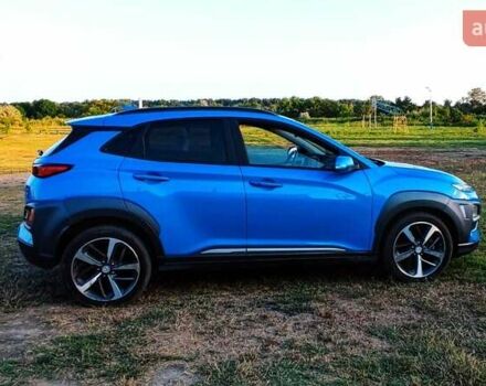 Синий Хендай Kona Electric, объемом двигателя 1.59 л и пробегом 33 тыс. км за 16900 $, фото 1 на Automoto.ua