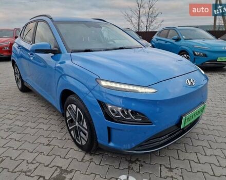 Синий Хендай Kona Electric, объемом двигателя 0 л и пробегом 95 тыс. км за 16600 $, фото 5 на Automoto.ua
