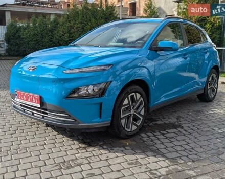 Синий Хендай Kona Electric, объемом двигателя 0 л и пробегом 49 тыс. км за 17333 $, фото 1 на Automoto.ua