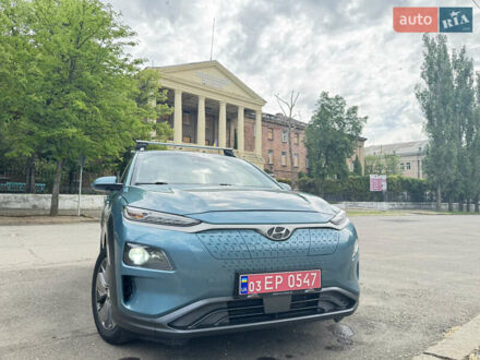 Синий Хендай Kona Electric, объемом двигателя 0 л и пробегом 189 тыс. км за 16500 $, фото 1 на Automoto.ua