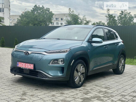 Синий Хендай Kona Electric, объемом двигателя 0 л и пробегом 35 тыс. км за 25200 $, фото 1 на Automoto.ua