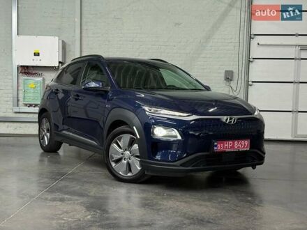 Синий Хендай Kona Electric, объемом двигателя 0 л и пробегом 116 тыс. км за 17604 $, фото 1 на Automoto.ua