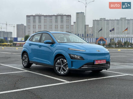 Хендай Kona Electric 2022 в Киеве на Automoto.ua Синий Хендай Kona Electric, объемом двигателя 0 л и пробегом 53 тыс. км за 16700 $, фото 1 на Automoto.ua