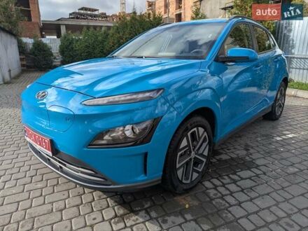 Хендай Kona Electric 2022 в Ивано-Франковске на Automoto.ua Синий Хендай Kona Electric, объемом двигателя 0 л и пробегом 49 тыс. км за 17333 $, фото 1 на Automoto.ua