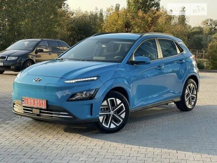 Синий Хендай Kona Electric, объемом двигателя 0 л и пробегом 7 тыс. км за 21999 $, фото 1 на Automoto.ua