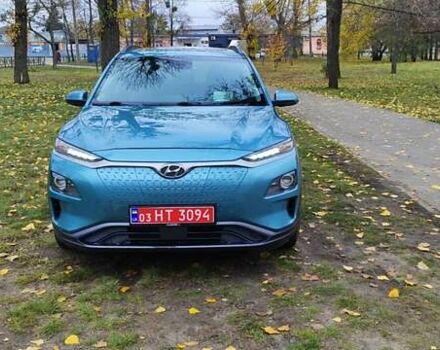 Зеленый Хендай Kona Electric, объемом двигателя 0 л и пробегом 120 тыс. км за 17800 $, фото 3 на Automoto.ua