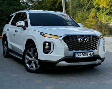 Белый Хендай Palisade, объемом двигателя 2.2 л и пробегом 95 тыс. км за 41499 $, фото 1 на Automoto.ua