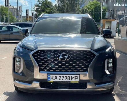 Серый Хендай Palisade, объемом двигателя 2.2 л и пробегом 63 тыс. км за 48900 $, фото 2 на Automoto.ua