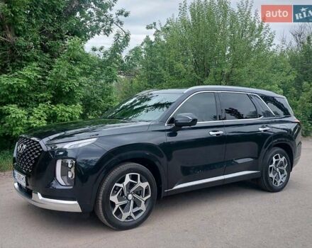 Синий Хендай Palisade, объемом двигателя 3.78 л и пробегом 27 тыс. км за 47500 $, фото 1 на Automoto.ua