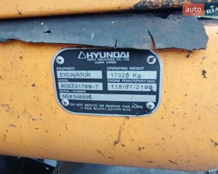 Хендай R170W-7, об'ємом двигуна 0 л та пробігом 100 тис. км за 50000 $, фото 23 на Automoto.ua