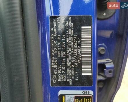 Синий Хендай Venue, объемом двигателя 1.59 л и пробегом 99 тыс. км за 10800 $, фото 7 на Automoto.ua