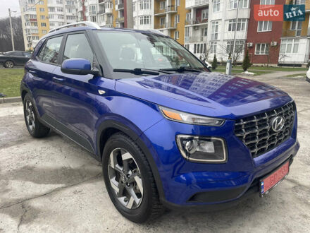Синий Хендай Venue, объемом двигателя 1.5 л и пробегом 56 тыс. км за 15900 $, фото 1 на Automoto.ua