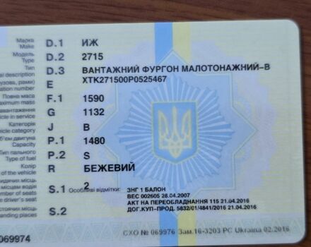 Бежевий ІЖ 2715, об'ємом двигуна 1.5 л та пробігом 96 тис. км за 355 $, фото 10 на Automoto.ua