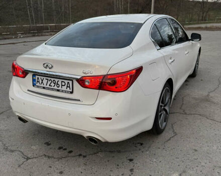 Белый Инфинити Q50, объемом двигателя 2.2 л и пробегом 104 тыс. км за 14500 $, фото 6 на Automoto.ua