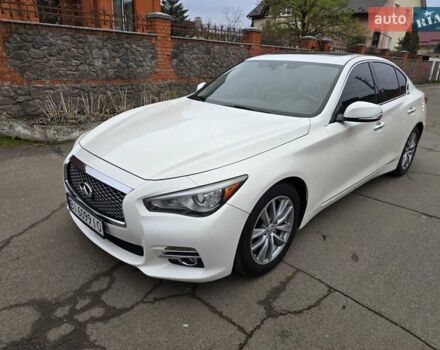 Белый Инфинити Q50, объемом двигателя 3.7 л и пробегом 124 тыс. км за 15500 $, фото 19 на Automoto.ua