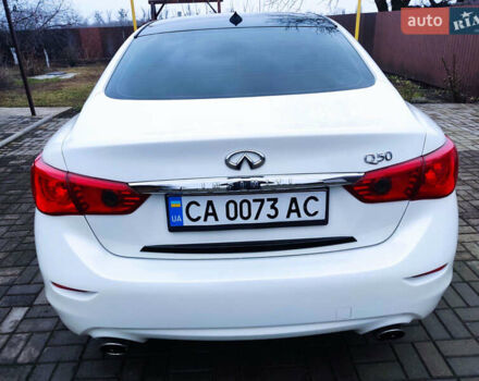 Белый Инфинити Q50, объемом двигателя 3.7 л и пробегом 172 тыс. км за 13499 $, фото 8 на Automoto.ua