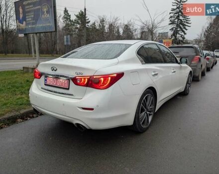 Белый Инфинити Q50, объемом двигателя 2.14 л и пробегом 190 тыс. км за 13300 $, фото 2 на Automoto.ua