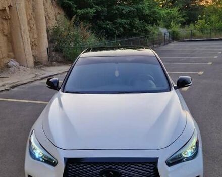 Белый Инфинити Q50, объемом двигателя 3 л и пробегом 71 тыс. км за 19700 $, фото 2 на Automoto.ua