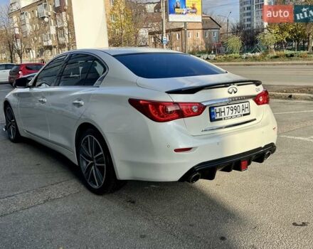Белый Инфинити Q50, объемом двигателя 2.14 л и пробегом 69 тыс. км за 17100 $, фото 7 на Automoto.ua