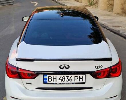 Белый Инфинити Q50, объемом двигателя 3 л и пробегом 71 тыс. км за 19700 $, фото 10 на Automoto.ua