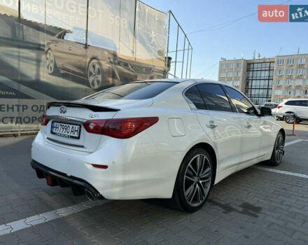 Белый Инфинити Q50, объемом двигателя 2.14 л и пробегом 63 тыс. км за 18200 $, фото 7 на Automoto.ua