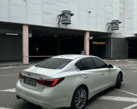 Белый Инфинити Q50, объемом двигателя 3 л и пробегом 145 тыс. км за 18500 $, фото 13 на Automoto.ua