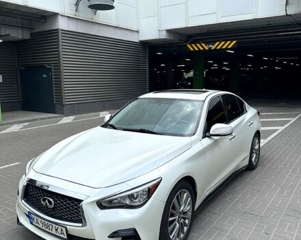 Белый Инфинити Q50, объемом двигателя 3 л и пробегом 148 тыс. км за 16500 $, фото 9 на Automoto.ua