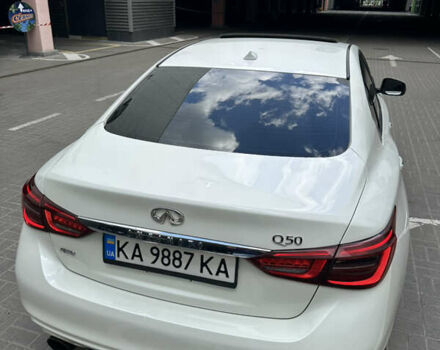 Белый Инфинити Q50, объемом двигателя 3 л и пробегом 145 тыс. км за 18500 $, фото 30 на Automoto.ua
