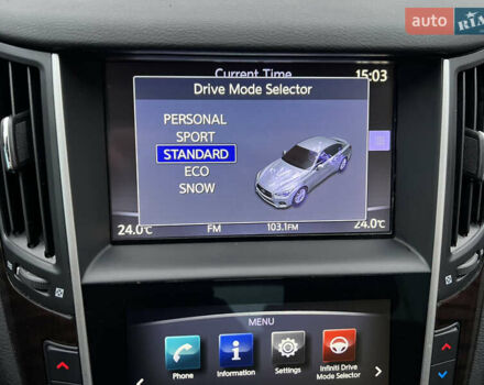 Белый Инфинити Q50, объемом двигателя 3 л и пробегом 144 тыс. км за 14500 $, фото 20 на Automoto.ua