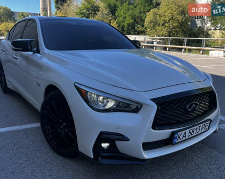 Белый Инфинити Q50, объемом двигателя 3 л и пробегом 83 тыс. км за 29100 $, фото 7 на Automoto.ua