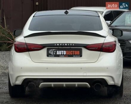 Белый Инфинити Q50, объемом двигателя 3 л и пробегом 71 тыс. км за 18500 $, фото 8 на Automoto.ua