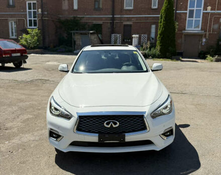 Белый Инфинити Q50, объемом двигателя 3 л и пробегом 1 тыс. км за 24500 $, фото 4 на Automoto.ua