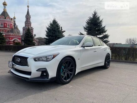 Білий Інфініті Q50, об'ємом двигуна 3 л та пробігом 54 тис. км за 22500 $, фото 1 на Automoto.ua