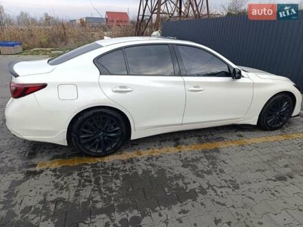 Білий Інфініті Q50, об'ємом двигуна 3 л та пробігом 74 тис. км за 18500 $, фото 1 на Automoto.ua