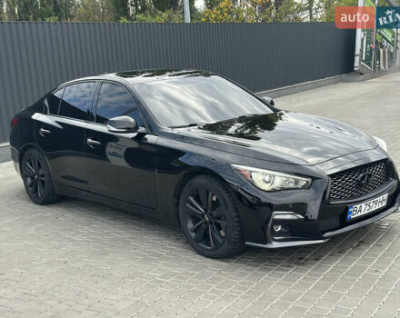 Черный Инфинити Q50, объемом двигателя 3.7 л и пробегом 144 тыс. км за 14999 $, фото 3 на Automoto.ua