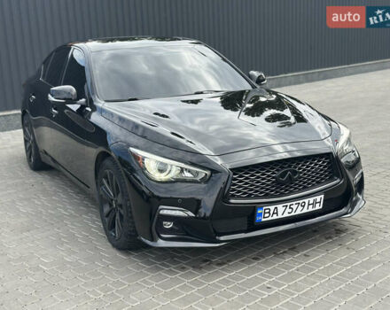 Черный Инфинити Q50, объемом двигателя 3.7 л и пробегом 144 тыс. км за 14999 $, фото 2 на Automoto.ua