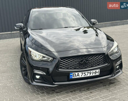 Черный Инфинити Q50, объемом двигателя 3.7 л и пробегом 144 тыс. км за 14999 $, фото 1 на Automoto.ua