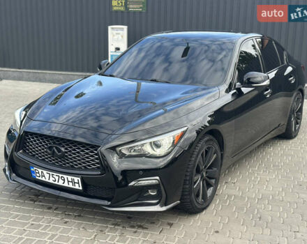 Черный Инфинити Q50, объемом двигателя 3.7 л и пробегом 144 тыс. км за 14999 $, фото 4 на Automoto.ua