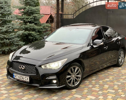 Черный Инфинити Q50, объемом двигателя 2.14 л и пробегом 190 тыс. км за 13350 $, фото 2 на Automoto.ua