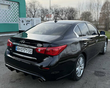 Черный Инфинити Q50, объемом двигателя 3.7 л и пробегом 186 тыс. км за 16300 $, фото 4 на Automoto.ua